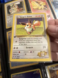 Lt. Surge's Eevee - 51/132 Pokemon Gym Challenge - 1st Edition LP NM T11 - Image 1