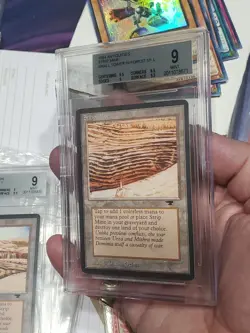 MTG Antiquities Strip Mine Small Tower in Forest BGS 9 MINT Graded Psa Cgc - Image 1