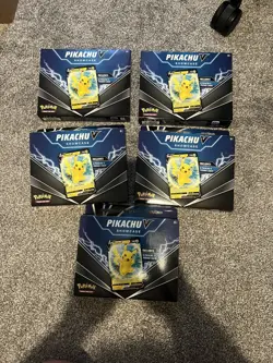 Pokemon TCG Pikachu V Showcase Box X5 Sealed Brand New - Image 1