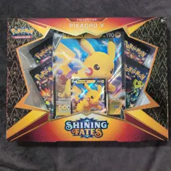 Pokemon TCG Shining Fates Pikachu V Collection Box - Sealed! - Image 1