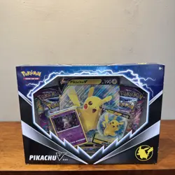 Pokemon TCG Pikachu V Box Trading Card Game Booster Packs, Factory Sealed 2022 - Image 1