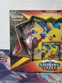 🔥 Pokemon TCG Shining Fates Pikachu V Collection Box New Sealed 💥 - Image 3