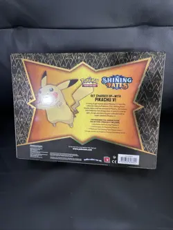 NEW POKEMON TCG SHINING FATES PIKACHU V BOX 4 Booster Packs SEALED - Image 2