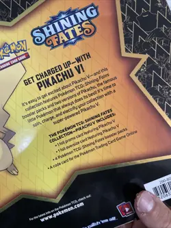 NEW POKEMON TCG SHINING FATES PIKACHU V BOX 4 Booster Packs SEALED - Image 5
