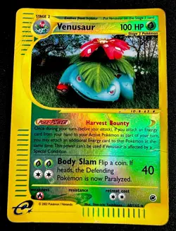 Venusaur 68/165 Damaged Reverse Holo Expedition Pokemon Card Creased - Image 1