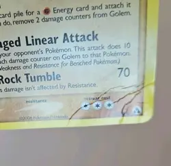 Golem 6/92 Ex Legend Maker Holo Rare 2006 Pokemon Card - Image 3