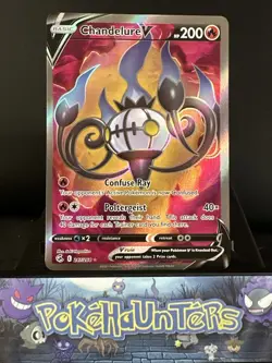 Pokemon Card Chandelure V 247/264 Full Art Fusion Strike Near Mint - Image 1