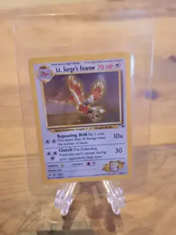 LT. SURGE'S FEAROW 007/132 Gym Heroes Pokemon Card Holo WOTC NM - Image 1