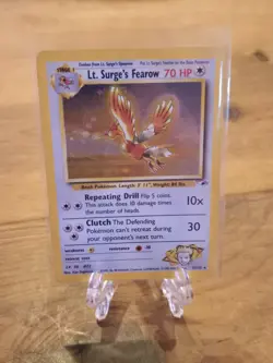 LT. SURGE'S FEAROW 007/132 Gym Heroes Pokemon Card Holo WOTC NM - Image 5