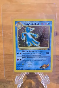 MISTY'S GOLDUCK 012/132 Gym Challenge Pokemon Card Holo WOTC NM - Image 1