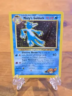 MISTY'S GOLDUCK 012/132 Gym Challenge Pokemon Card Holo WOTC NM - Image 2