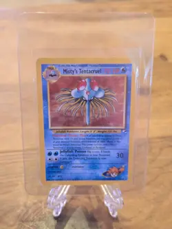 MISTY'S TENTACRUEL 010/132 Gym Heroes Pokemon Card Holo WOTC NM - Image 1