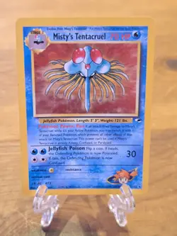 MISTY'S TENTACRUEL 010/132 Gym Heroes Pokemon Card Holo WOTC NM - Image 3