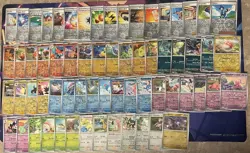 Pokemon Lot 65x Reverse Holo Cards Near Complete Paldea Evolved Master Set - Image 1