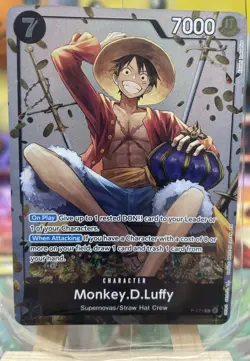 One Piece Monkey.D.Luffy P-075 One Piece Card Game Promo NM - Image 1