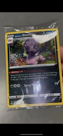 Galarian Slowking (Cosmos Holo) FART SWIRL 🌀098/198 SEALED PROMO Pokemon Card - Image 2