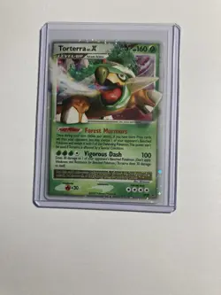 Pokemon TCG Torterra LV.X Black Holo Star Promo Card - Image 1