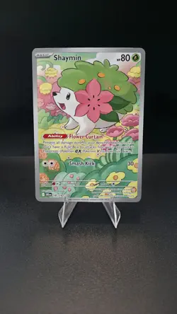 Shaymin 185/182 Destined Rivals Full Art Illustration Rare Pokemon Card NM - Image 1
