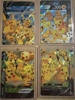 Pikachu V-Union [Set of 4] SWSH: Sword & Shield Promo Cards Holo - Image 1