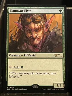Llanowar Elves #800 NM/M Jesper Ejsing Secret Lair MTG Magic the Gathering - Image 1