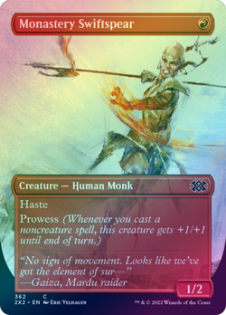 Monastery Swiftspear - Extended Art Double Masters 2022 NM MTG Foil - Image 1