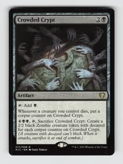 Crowded Crypt*Non-Foil* Commander: Innistrad: Midnight Hunt 17 NM - Image 1