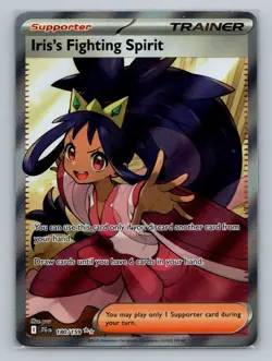 Pokemon SV09: Journey Together #180/159 Iris's Fighting Spirit Holo - Image 1