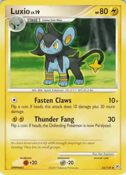 Luxio 52/130 Diamond and Pearl Uncommon regular NM Pokemon TCG - Image 1