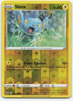 Shinx 060/192 Common Reverse Holo SWSH02: Rebel Clash NM Pokemon - Image 1