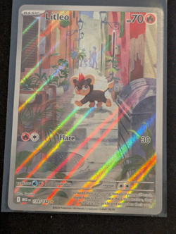 Litleo 139/132 IR Illustration Rare Holo Pokemon 2025 Mega Evolution NM - Image 1