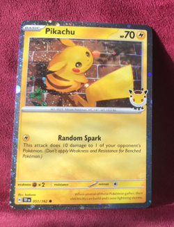 Pikachu 051 /162 Stamped 2026 Pokemon Day 30 Promo TCG With Coin - Image 1