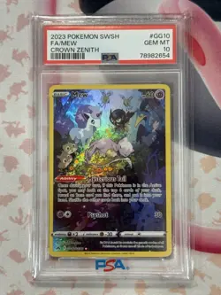 2023 Pokemon SWSH CROWN ZENITH FA/ MEW GG10/GG70 PSA 10 GEM MT - Image 1
