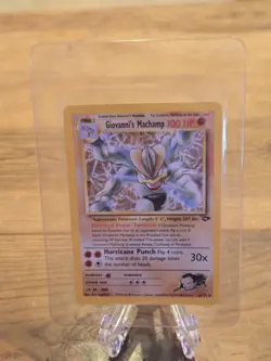 GIOVANNI'S MACHAMP 006/132 Gym Challenge Pokemon Card Holo WOTC NM - Image 1