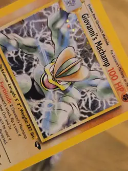 GIOVANNI'S MACHAMP 006/132 Gym Challenge Pokemon Card Holo WOTC NM - Image 3