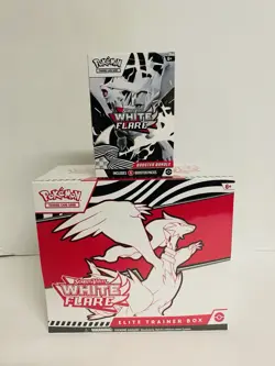 Pokemon TCG White Flare Elite Trainer Box ETB Booster Bundle Factory Sealed - Image 1