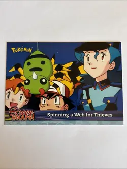 2001 Topps Pokemon Johto League Screen Snaps! Spinning a Web for Thieves SNAP15 - Image 1