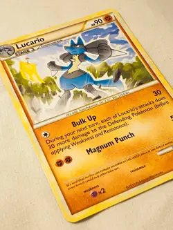 Pokemon HS Unleashed - Lucario 19/95 - Rare - NM - Image 2