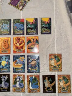 1999 Pokemon Topps Movie Evolution Set E1-E12 The First Movie - Image 1