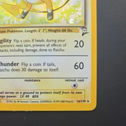 Pokemon Base Set 2 Raichu Holo 016/130 LP - Image 3