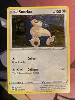 Pokemon TCG Rebel Clash Cosmos Holo Snorlax 141/192 - Image 1