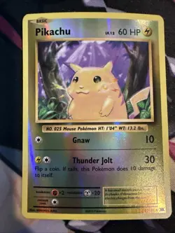 Pokemon TCG XY Evolutions LP Reverse Holo Pikachu 35/108 - Image 1