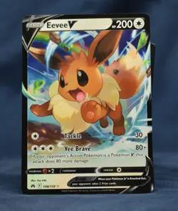 Eevee V 108/159 Ultra Rare Crown Zenith Pokemon TCG 24A - Image 1