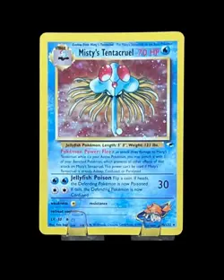 Pokemon TCG Misty's Tentacruel 10/132 Gym Heroes Holo Rare Unlimited WOTC - Image 1