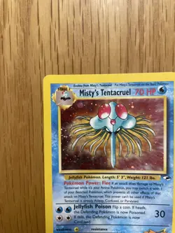 Pokemon TCG Misty's Tentacruel 10/132 Gym Heroes Holo Rare Unlimited WOTC - Image 2
