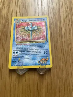 Pokemon TCG Misty's Tentacruel 10/132 Gym Heroes Holo Rare Unlimited WOTC - Image 3