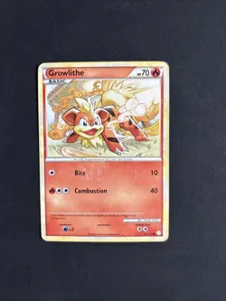 Pokemon TCG Growlithe 65/123 Heartgold & Soulsilver Regular Uncommon Non Holo - Image 1