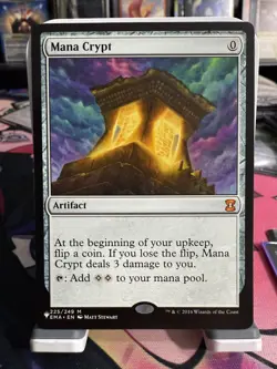1x Mana Crypt - The List: Eternal Masters Mythic MTG NM - Image 1