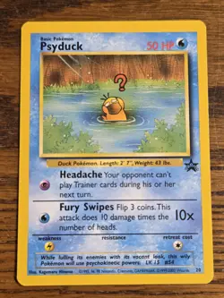 Pokemon Wotc Black Star Promo # 20 Psyduck,,not played - Image 1