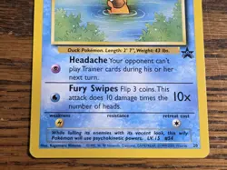 Pokemon Wotc Black Star Promo # 20 Psyduck,,not played - Image 3