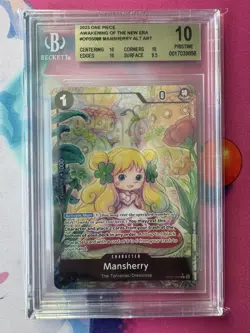 One Piece Awakening of the New Era- Mansherry Alternate Alt Art OP05-088 BGS 10 - Image 1